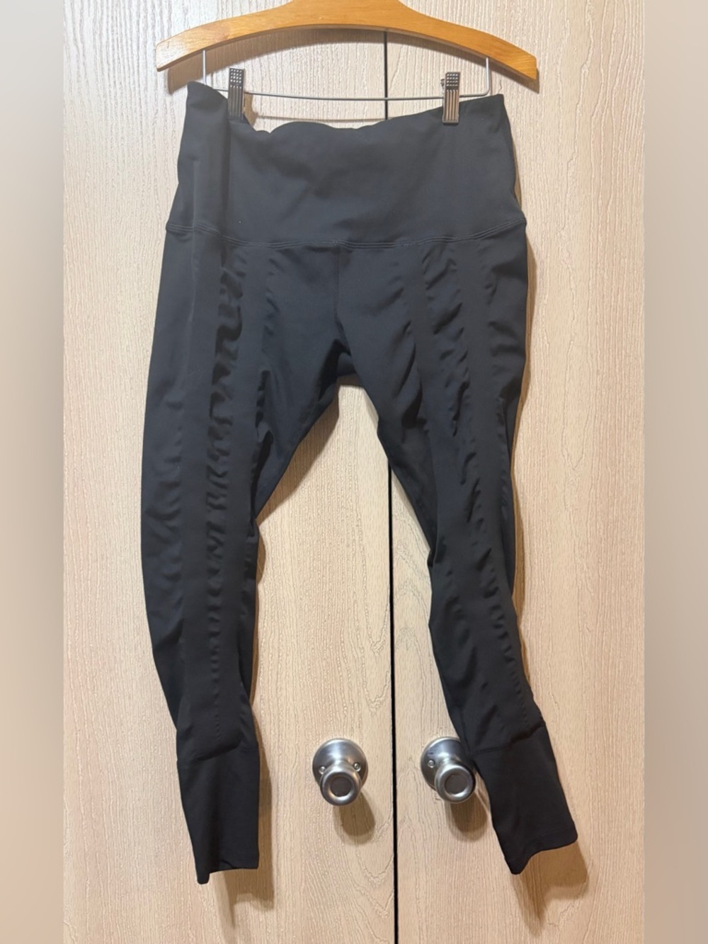 Sweetflexx Black Performance Leggings with Subtle Stitch Detail